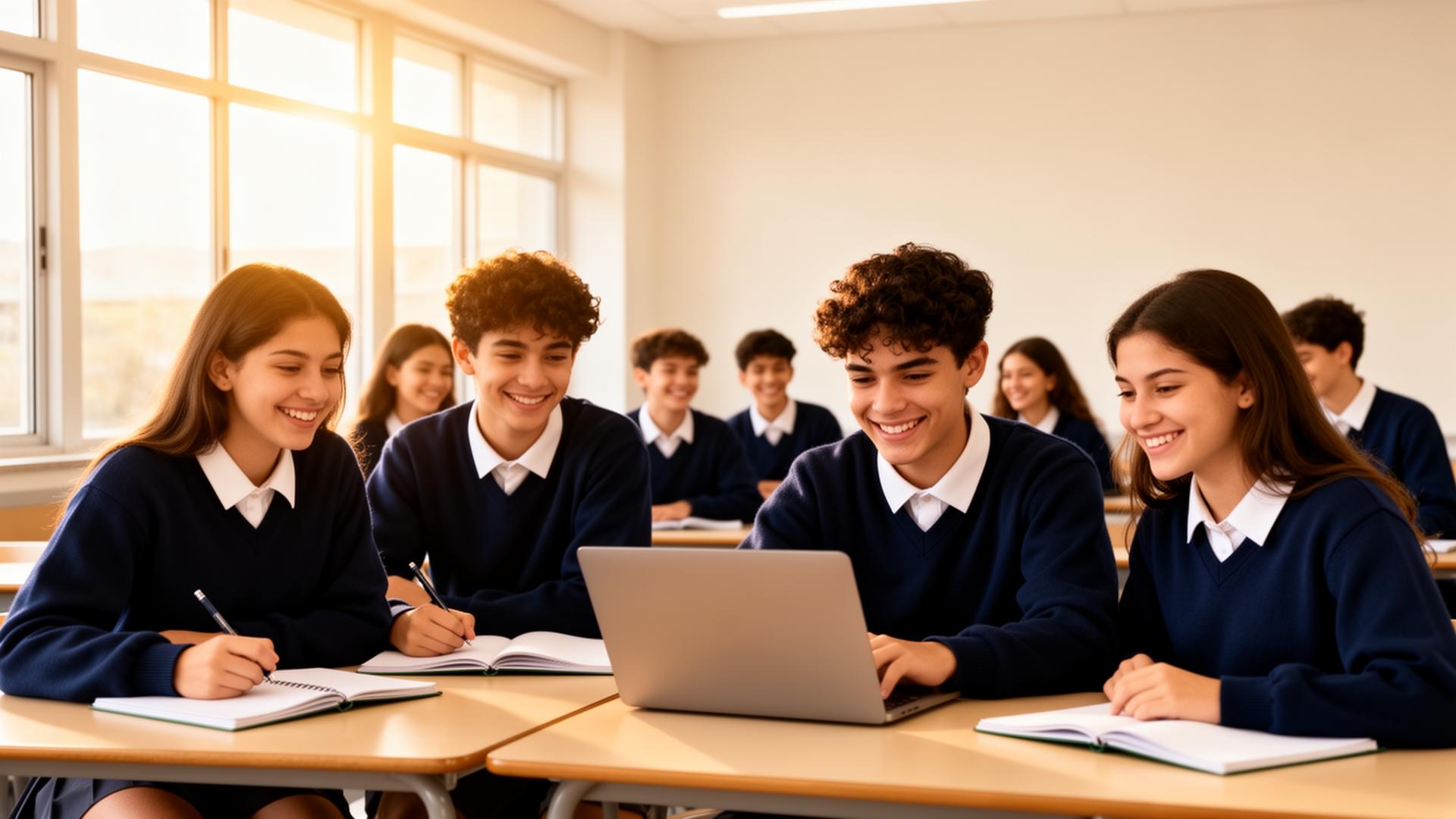 Alunos do Ensino Médio do Colégio Bento Quirino